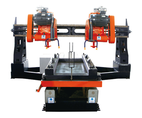 Máquina de corte automática da borda da pedra de quatro fatias para a laje 1500mm da coluna